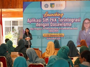 Mudahkan Proses Rekap Data, TP PKK Kediri Sosialisasikan Aplikasi SIM PKK