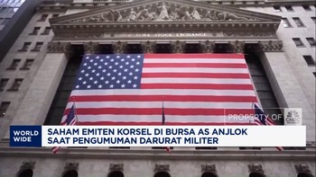 Video: Ada Darurat Militer, Saham Emiten Korsel di Bursa AS Anjlok