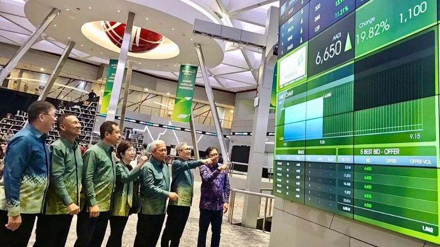 IPO PT Adaro Andalan Indonesia Tbk (AADI) di Bursa Efek Indonesia (BEI), Kamis (5/12/2024). (Dok. PT Adaro Andalan Indonesia Tbk (AADI))