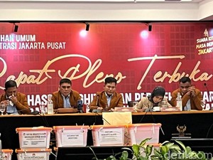 Hasil Rekapitulasi KPU Jakarta Pusat: Pramono-Rano Karno Unggul