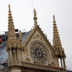 Penampakan Terbaru Gereja Katedral Notre Dame Usai Dilalap Api Besar