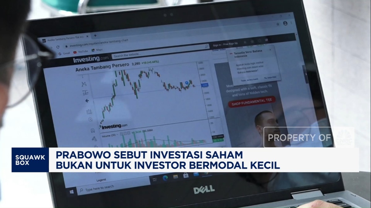 Prabowo: Saham Bukan Ladang Untuk Investor Kecil, Simak Penjelasannya!