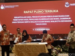 Hasil Rekapitulasi Pilgub-Pilkada KPU Kota Semarang: Paslon PDIP Unggul