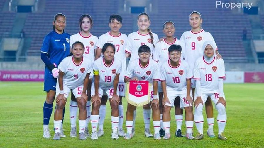 Timnas Indonesia Wanita berfoto bersama. (Dok. PSSI)