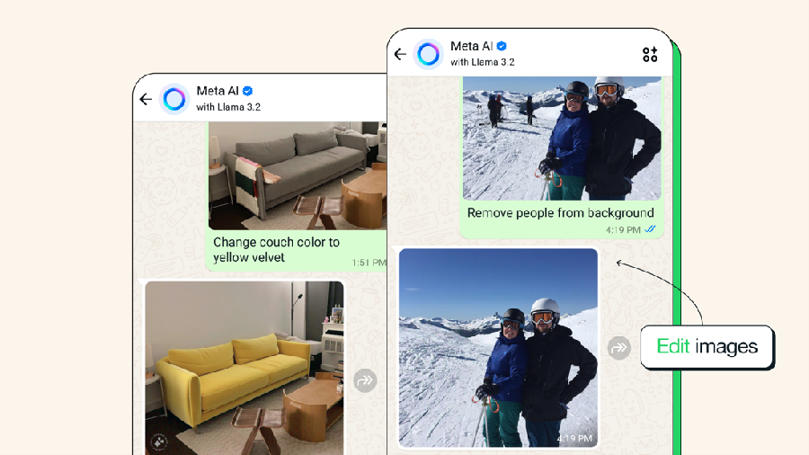 Fitur terbaru dari Whatsapp menghadirkan Chat Meta AI. (Dok. Whatsapp)