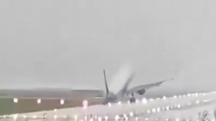 Maskapai IndiGo Airlines gagal mendarat. (Dok. Media Sosial)