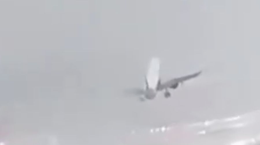 Maskapai IndiGo Airlines gagal mendarat. (Dok. Media Sosial)