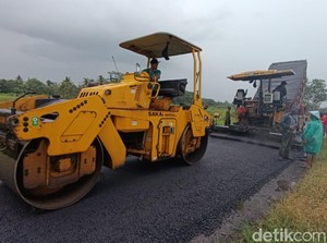 Jalan Sedayu Rusak bak Kali Asat Akhirnya Diperbaiki