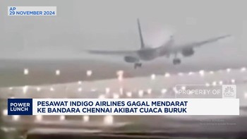 Video: Pesawat Indigo Airlines Gagal Mendarat di Bandara Chennai India