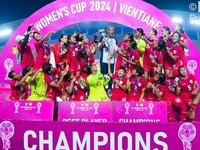 Ukir Sejarah, Potret Timnas Indonesia Juara Piala AFF Wanita 2024