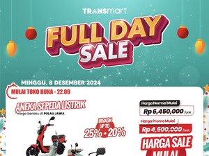 Beli Sepeda Listrik Hemat hingga Rp 2,7 Jutaan di Transmart Full Day Sale