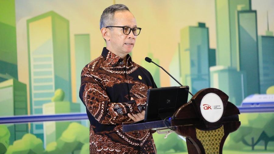 Ketua Dewan Komisioner OJK Mahendra Siregar dalam acara Dialog Akhir Tahun 2024 Dewan Komisioner OJK dengan Industri Jasa Keuangan. (Dok. OJK)