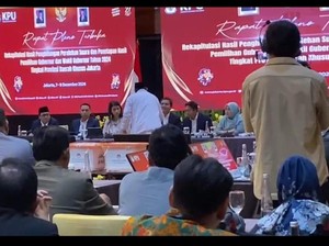 Detik-detik Saksi RIDO Walk Out dari Pleno Penetapan Hasil Pilgub Jakarta