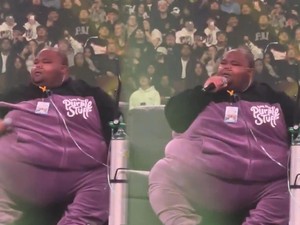 Viral Rapper Dave Blunt Manggung Bawa Oksigen, Susah Napas gegara Obesitas