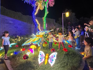 Festival Lampu di Denpasar, 5 Ribu Ornamen Berkilau Hiasi Mal