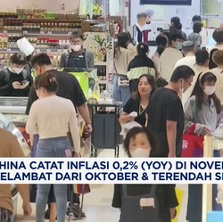 Video: China Catat Inflasi 0,2% (yoy) di November 2024