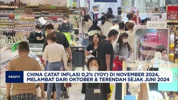 Video: China Catat Inflasi 0,2% (yoy) di November 2024