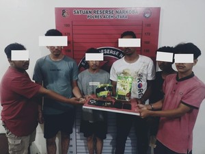 7 Pengedar Sabu 2,5 Kg di Aceh Utara Ditangkap Polisi