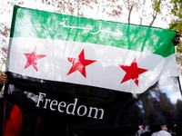 Potret Warga Suriah di Seluruh Dunia Rayakan Bashar Al-Assad Tumbang