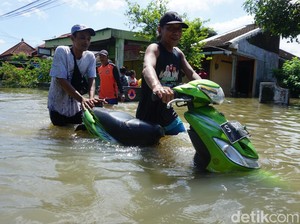 Banjir di Jombang Meluas hingga ke 8 Desa
