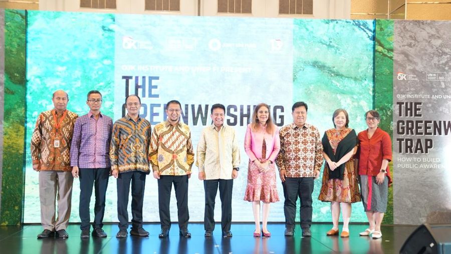 DISEMINASI RISET KOLABORASI OJK INSTITUTE DAN UNEP FI: “The Greenwashing Trap: How to Build Public Awareness. (Dok. OJK)