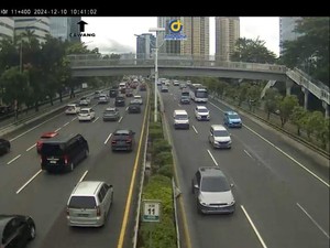 Lalu Lintas Tol Dalam Kota Padat di Sejumlah Titik hingga Siang Ini