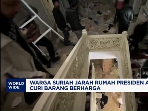  Warga Suriah Jarah Rumah Presiden Assad, Curi Barang Berharga