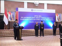 Gubernur BI Lantik 28 Pejabat Baru, Ini Daftarnya