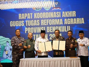 Berantas Mafia Tanah, Pemprov Bengkulu Bentuk Gugus Tugas Reforma Agraria