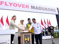 Prabowo, AHY, Menteri Dody Resmikan Flyover 'Obat' Anti Macet Semarang
