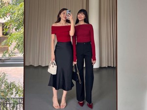 7 Brand Lokal Rilis Atasan Merah yang Elegan untuk dipakai Saat Natal