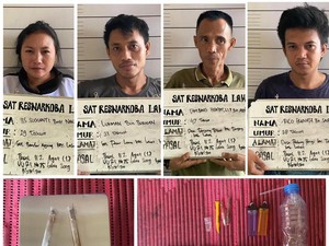 Oknum Kades di Lahat dan 3 Rekannya Digerebek Saat Pesta Narkoba