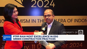 Inisiatif PTPP Jadi Most Excellence in ESG Green Construction Practice