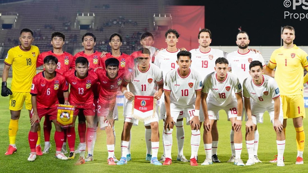 kolase-foto-timnas-laos-kiri-dan-timnas-indonesia_169 Kartu Merah Marcelino, Laos Imbang Indonesia 3-3