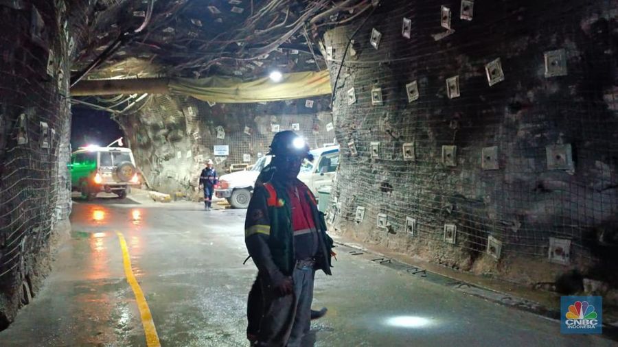 Tambang Emas Bawah Tanah Terbesar Milik Freeport, Kamis (12/11/2024). (վ/Pratama Guitarra)