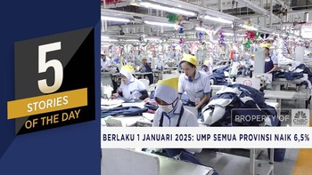 UMP Semua Provinsi Naik 6,5% Hingga Utang AS 'Terbang Ke Langit'