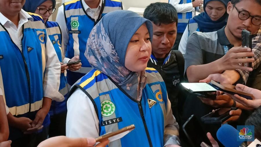 Corporate Communication and Community Development Group Head Jasa Marga Lisye Octaviana. (CNBC Indonesia/Ferry Sandi)