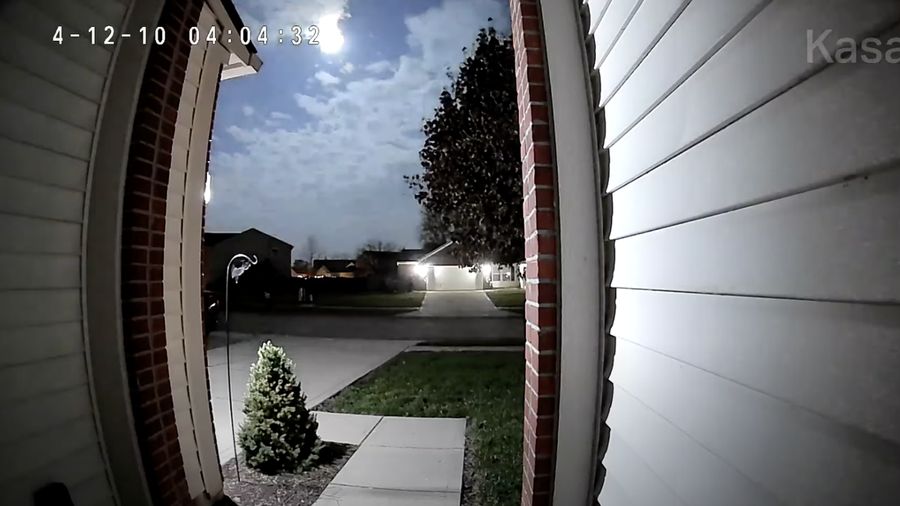Peristiwa AMS #7647-2024 tertangkap dari Indianapolis AS. (Tangkapan layar youtube American Meteor Society)
