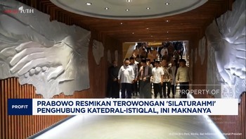 Video: Prabowo Resmikan Terowongan 'Silaturahmi' Istiqlal-Katedral