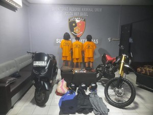 Komplotan Rampok Bersajam di Bangka Rugikan Korban Rp 15 Juta Ditangkap