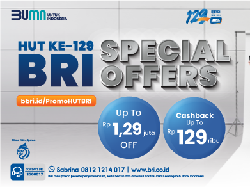 BRI Hadirkan Banjir Promo di HUT Ke-129, Cek di Sini! BRI Hadirkan Banjir Promo di HUT Ke-129, Cek di Sini!