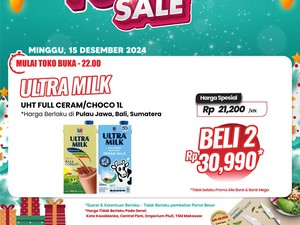 Beli Susu Kotak Jumbo di Transmart Full Day Sale Pasti Lebih Murah, Cus!