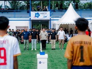 Erick Thohir Puji Kolaborasi Swasta dan BRI Dukung Pembinaan Sepakbola
