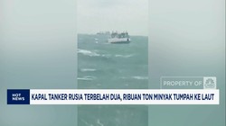 Video: Kapal Tanker Rusia Terbelah Hingga Avanza dan Brio Tersingkir