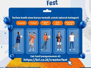 Diikuti 2.292 Karya, BRI Resmi Umumkan Pemenang Ajang CreatorFest 2024