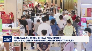 Video: Penjualan Ritel China November Naik 3%