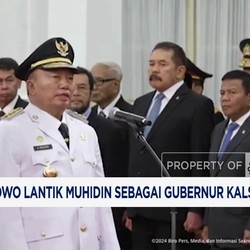 Presiden Prabowo Lantik Muhidin Sebagai Gubernur Kalimantan Selatan