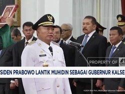 Presiden Prabowo Lantik Muhidin Sebagai Gubernur Kalimantan Selatan