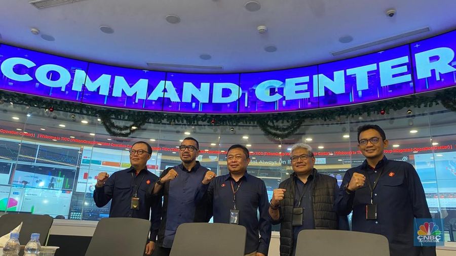 Telkom Group menyiapkan jaringan telekomunikasi selama Natal 2024 dan Tahun Baru 2025. Persiapan ini agar pengalaman konsumen mendapatkan layanan prima selama event tersebut. (CNBC Indonesia/Novina)
