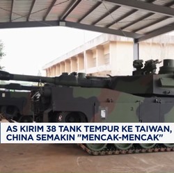 Video: AS Kirim 38 Tank Tempur Ke Taiwan, China Mencak-Mencak